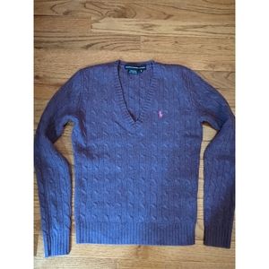 Ralph Lauren Purple Wool Sweater